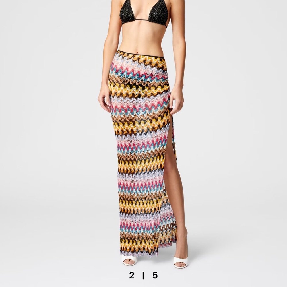 Missoni Multicolor Zigzag Pencil Skirt